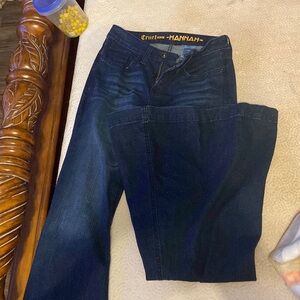 Cruel denim dark wash bells